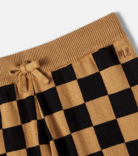 Pantalones de punto de algodón a cuadros - Mini Rodini - Modalova