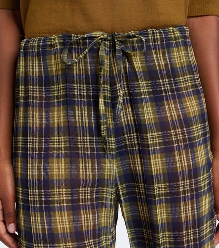 Pantaloni a gamba larga a quadri - Dries Van Noten - Modalova