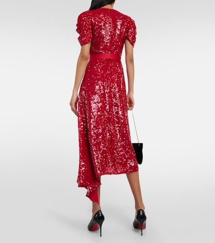 Asymmetric sequined midi dress - Erdem - Modalova