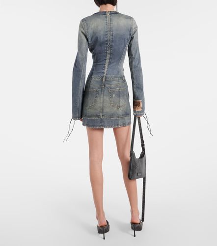 Abito corto in misto cotone con stampa - Acne Studios - Modalova