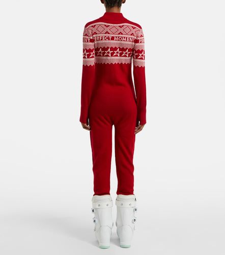 Wool intarsia jumpsuit - Perfect Moment - Modalova