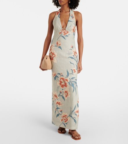 SIR Vestido largo de lino floral - SIR - Modalova