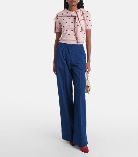 Pullover in lana a maniche corte - Valentino - Modalova
