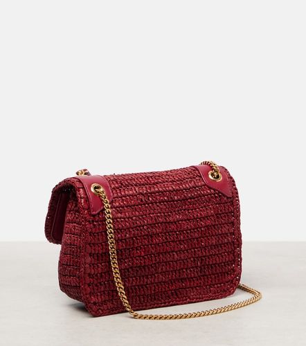 Niki Mini raffia shoulder bag - Saint Laurent - Modalova