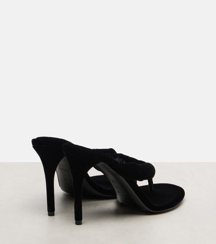 Alaïa Sandali infradito 90 in velluto - Alaia - Modalova