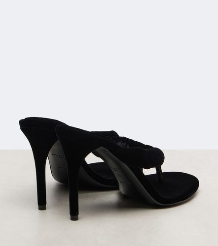 Alaia 90 velvet thong sandals - Alaia - Modalova