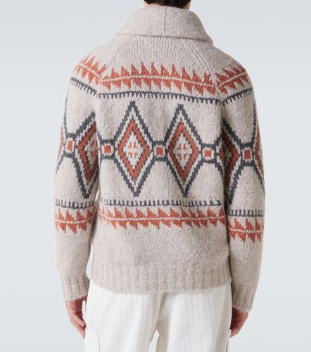 Jacquard wool-blend cardigan - Brunello Cucinelli - Modalova