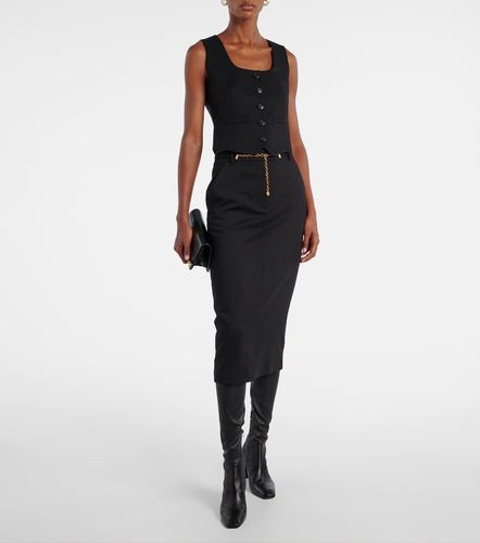 Belted wool pencil skirt - Veronica Beard - Modalova
