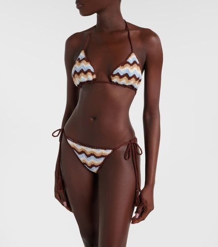 Slip bikini Summer Chevron in crochet di cotone - Anna Kosturova - Modalova