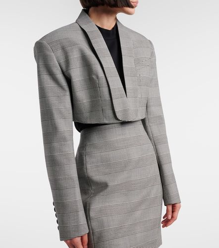 Cropped-Blazer aus einem Wollgemisch - Balmain - Modalova