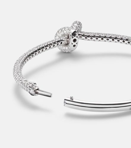 Legacy Knot 18kt white gold bangle with diamonds - Engelbert - Modalova
