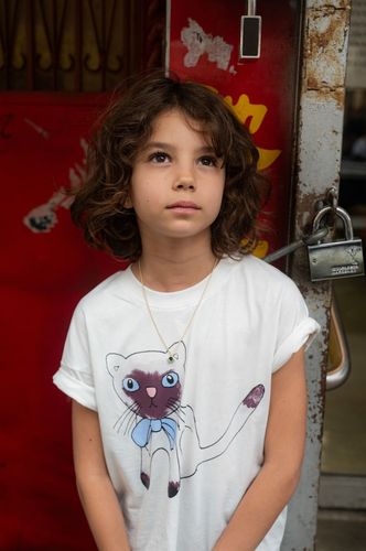 Camiseta Siamese de jersey de algodón - Mini Rodini - Modalova