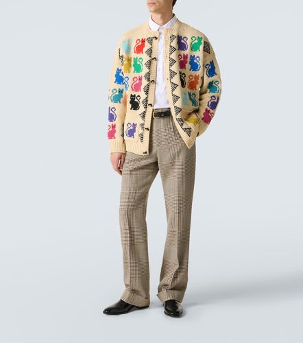 Jacquard virgin wool cardigan - Valentino Garavani - Modalova