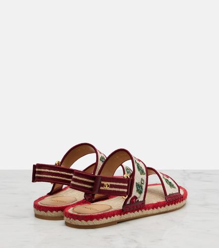Sandali espadrillas con pelle - Valentino Garavani - Modalova
