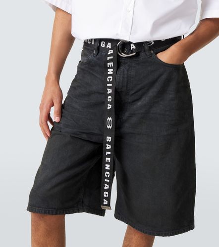 Bermudas Unity de denim con cinturón - Balenciaga - Modalova