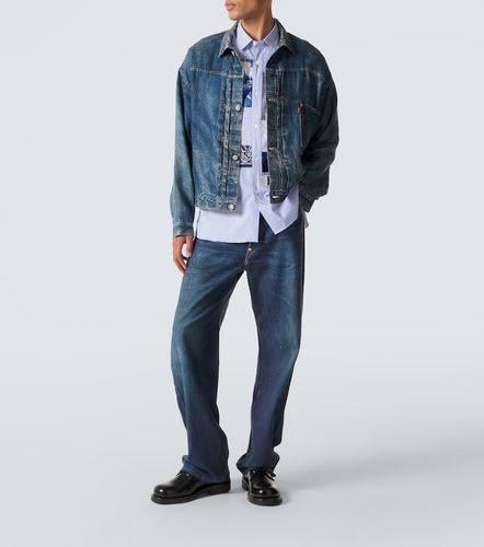 Camicia in cotone patchwork a righe - Junya Watanabe - Modalova