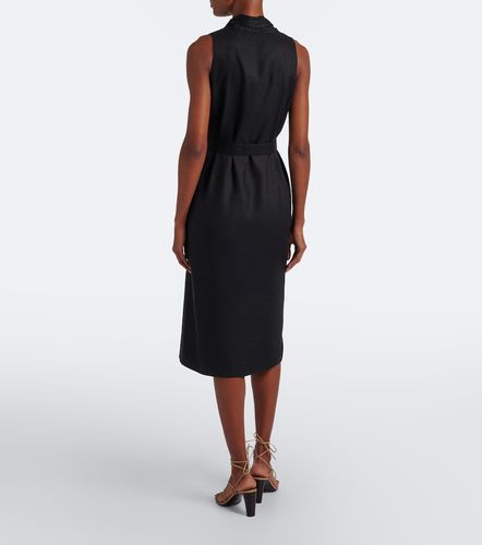 Midikleid aus Leinen und Seide - Max Mara - Modalova
