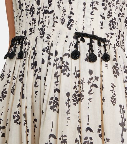 Vestido midi de algodón floral adornado - 'S Max Mara - Modalova
