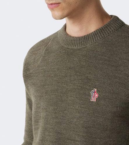 Pullover in lana vergine con logo - Moncler Grenoble - Modalova