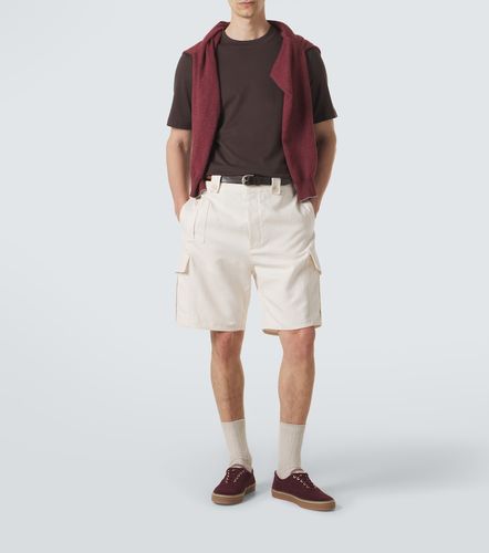 Camiseta de jersey de algodón con logo - Brunello Cucinelli - Modalova