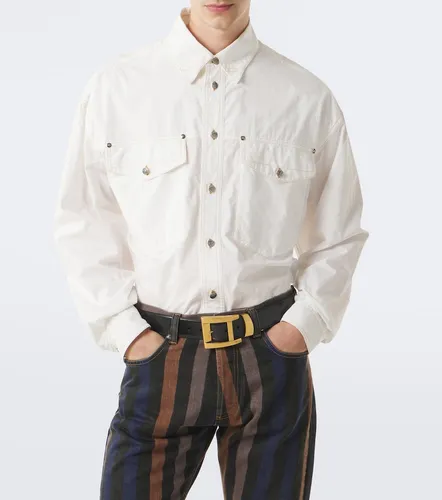 Versace Medusa denim overshirt - Versace - Modalova