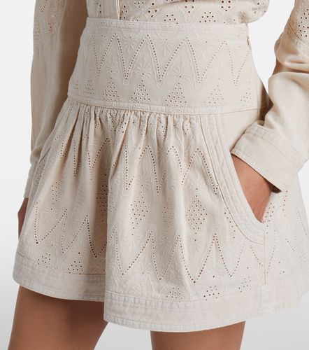Minifalda Kelise de algodón con bordado inglés - Marant Etoile - Modalova