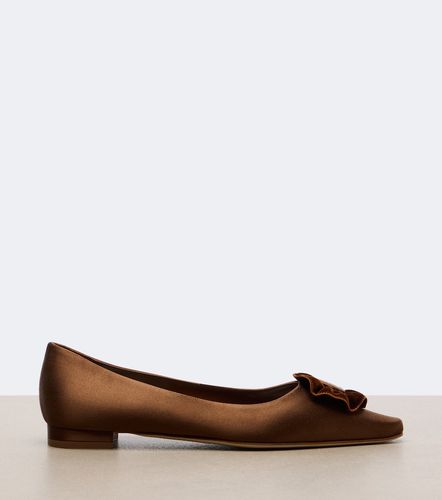 Bailarinas Fortanflat de satén - Manolo Blahnik - Modalova