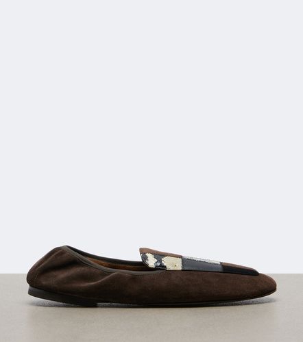 Slip-on Zoe in suede e pelle patchwork - Khaite - Modalova