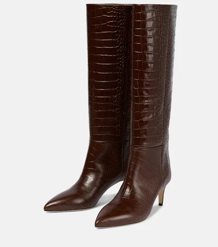 Botas altas de piel grabada - Paris Texas - Modalova