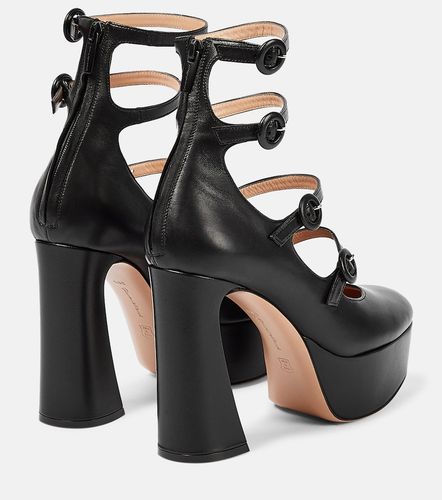Mary Jane leather platform pumps - Gianvito Rossi - Modalova