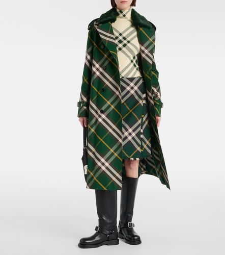 Pullover Check a collo alto - Burberry - Modalova