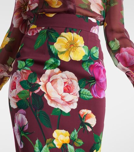 Midirock aus einem Seidengemisch - Dolce&Gabbana - Modalova