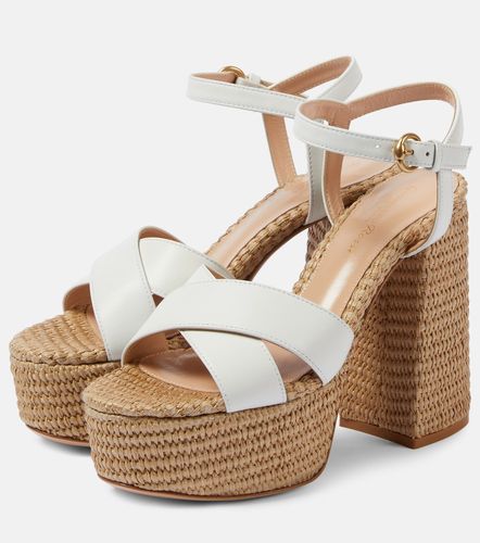 Leather platform sandals - Gianvito Rossi - Modalova