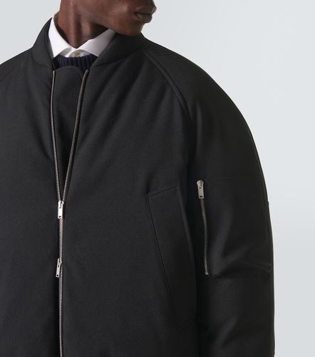 Oversized gabardine down jacket - Jil Sander - Modalova