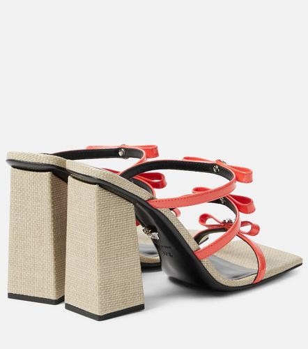 Gianni Ribbon 95 leather sandals - Versace - Modalova