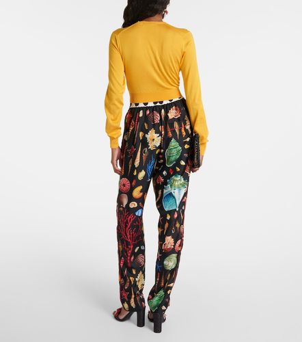 Cárdigan cropped de seda - Dolce&Gabbana - Modalova