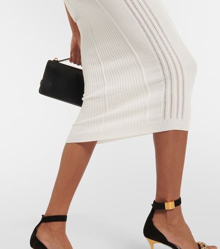 Abito midi in jersey a coste - Balmain - Modalova