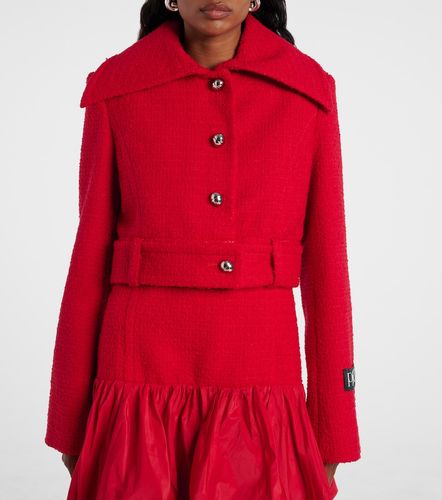Cropped wool-blend tweed jacket - Patou - Modalova