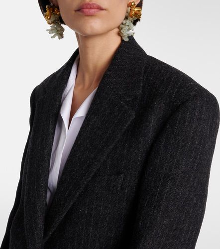 Blazer gessato in lana - Dries Van Noten - Modalova