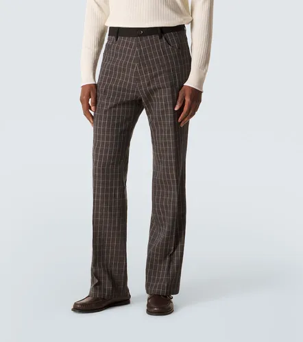 Pantaloni regular County in misto lino - Wales Bonner - Modalova