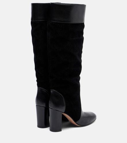 Stivali Sheffield in pelle e velluto - Gianvito Rossi - Modalova