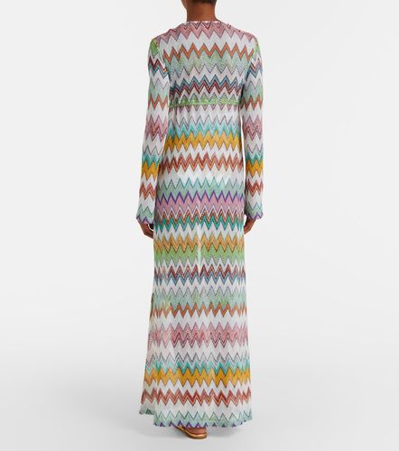 Copricostume con lamé a zig zag - Missoni - Modalova