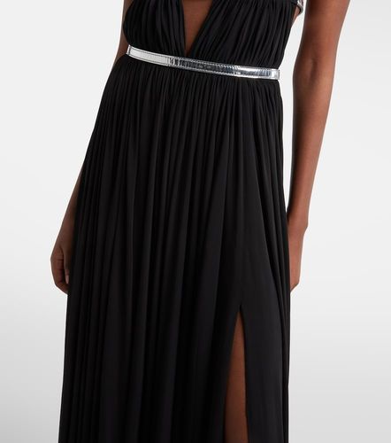 Alaïa Robe mit Metallic-Leder - Alaia - Modalova
