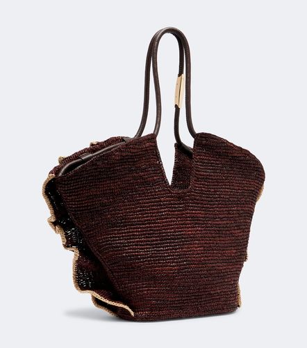 Borsa Goldentime Medium in rafia con volant - Zimmermann - Modalova