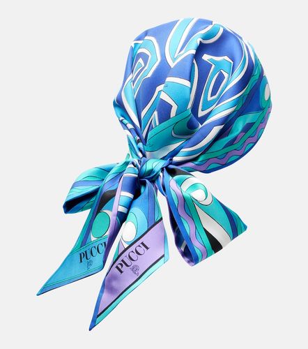 Labirinto silk twill head wrap - Pucci - Modalova