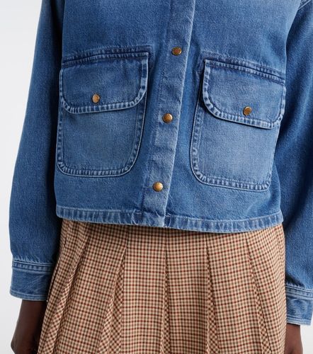 Moncler Camicia di jeans con teddy - Moncler - Modalova