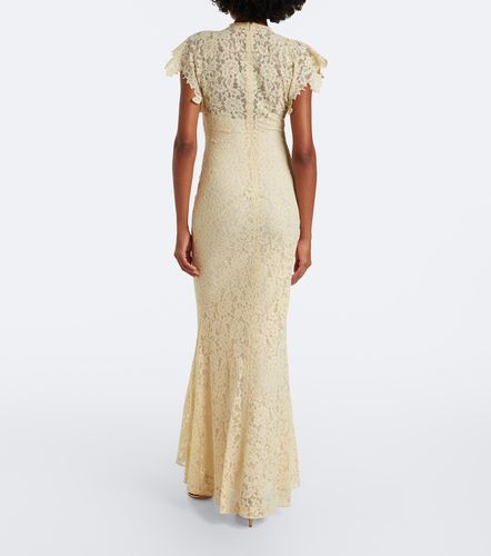 Vestido largo Laia de encaje en mezcla de algodón - De La Vali - Modalova