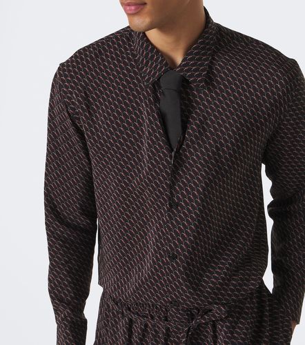 Camisa Cassandre de seda estampada - Saint Laurent - Modalova
