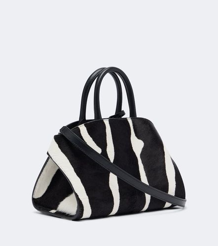 Hug Small zebra print top-handle bag - Ferragamo - Modalova