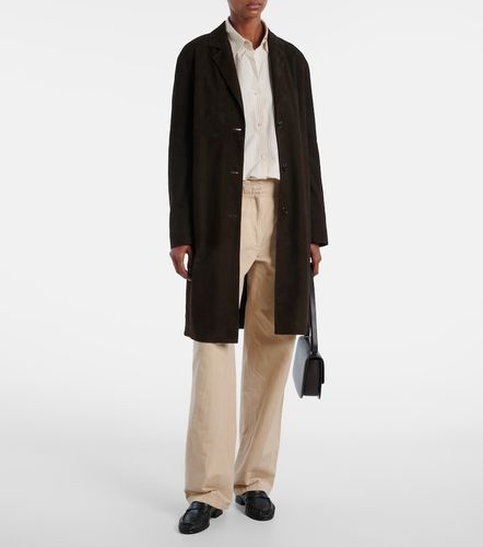 The Row Cappotto Babilonia in suede - The Row - Modalova